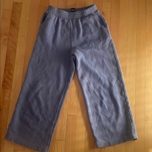 GAP periwinkle texturedWide-Leg Pants sweat pants